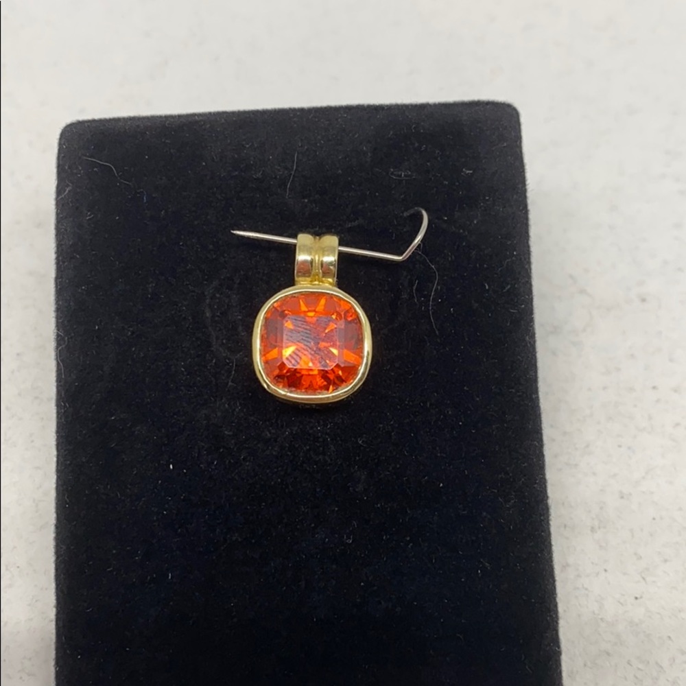 Sterling pendant with gold tone overlay